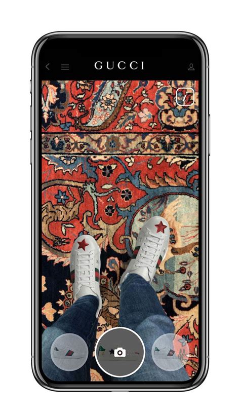 gucci sneakers digitale|Gucci augmented reality.